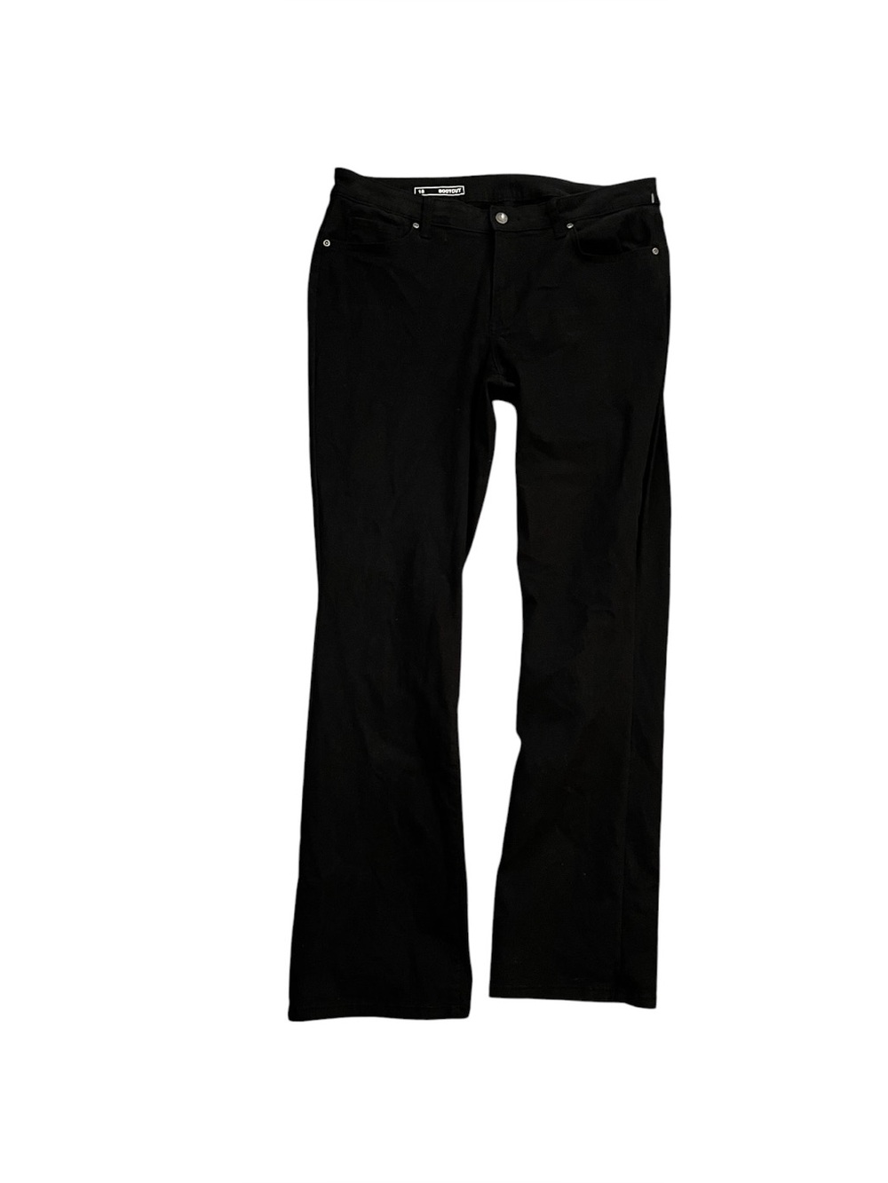 Sonoma Goods For Life Bootcut Jeans Stretch Brushed Mid Rise Black 16